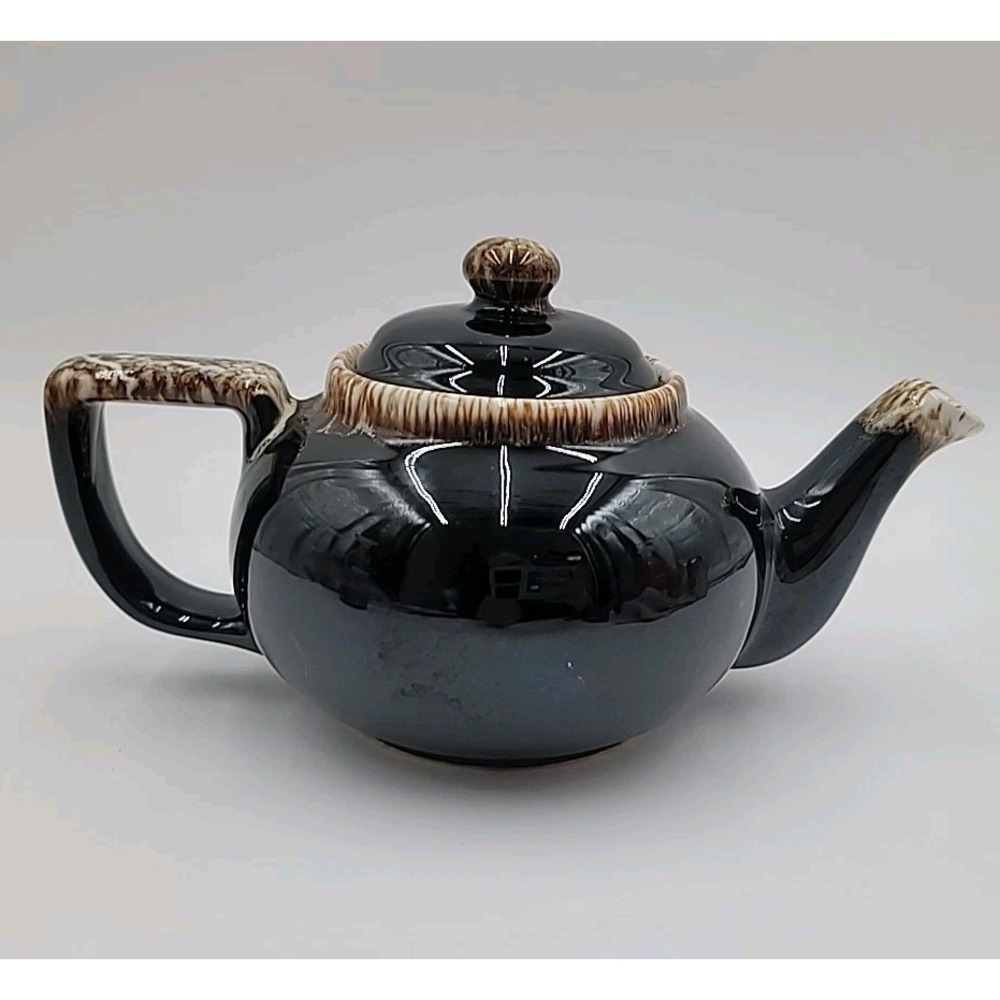 VTG  PFLATZGRAFF Brown Drip Teapot‎ Tea Pot with Captive Lid
